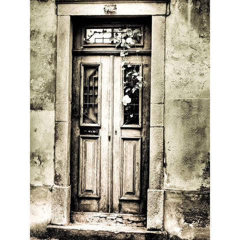 Portugal-Aveiro-Old doorways in the city Black Modern Wood Framed Art Print by Eggers, Terry