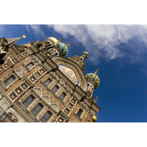 Russia Church of the Savior on the Spilled Blood Black Modern Wood Framed Art Print by Ross, Nancy ,  Steve