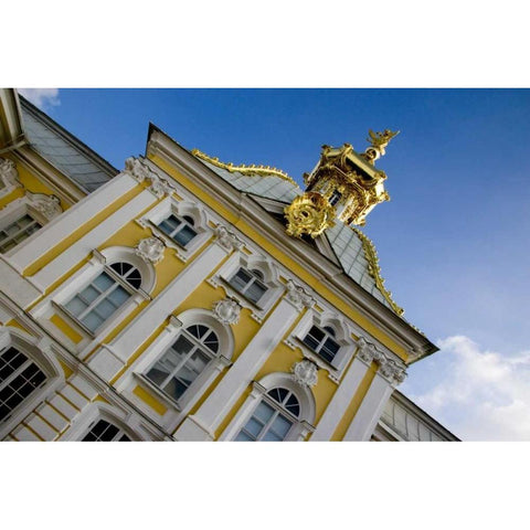 Russia, St Petersburg Portion of Peterhof Gold Ornate Wood Framed Art Print with Double Matting by Ross, Nancy ,  Steve