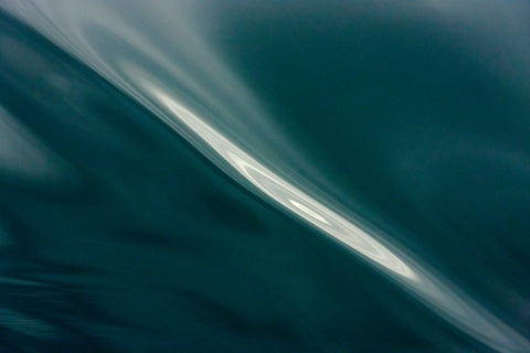 Ripples pattern-Bering Sea-Russia Far East White Modern Wood Framed Art Print with Double Matting by Su, Keren