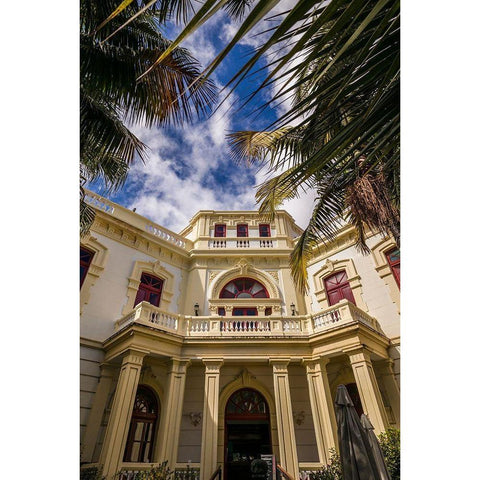Spain-Canary Islands-Tenerife Island-San Cristobal de La Laguna-Casino de La Laguna Gold Ornate Wood Framed Art Print with Double Matting by Bibikow, Walter