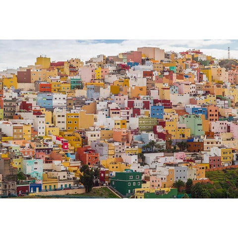 Spain-Canary Islands-Gran Canaria Island-Las Palmas de Gran Canaria Black Modern Wood Framed Art Print with Double Matting by Bibikow, Walter