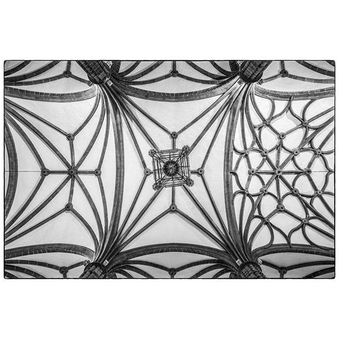 Spain-Canary Islands-Gran Canaria Island-Las Palmas de Gran Canaria-Catedral de Santa Ana-interior Black Modern Wood Framed Art Print with Double Matting by Bibikow, Walter