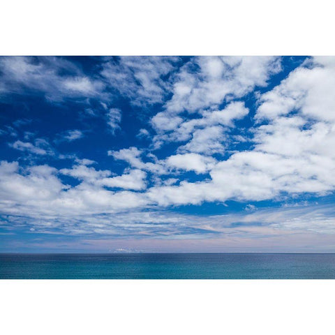 Canary Islands-Fuerteventura Island-Costa Calma-high angle view of Playa de Sotavento beach Black Modern Wood Framed Art Print with Double Matting by Bibikow, Walter