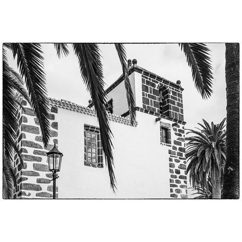 Canary Islands-La Palma Island-San Andres-Iglesia de San Andres church-built in 1515 Black Modern Wood Framed Art Print with Double Matting by Bibikow, Walter