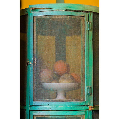 Canary Islands-Tenerife Island-La Orotava-Casa de los Balcones-traditional Canarian house Black Modern Wood Framed Art Print by Bibikow, Walter