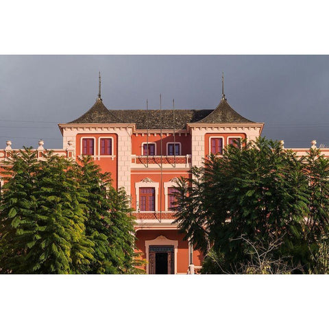 Canary Islands-Tenerife Island-La Orotava-Liceo de Taoro-built in 1928-town social club Black Modern Wood Framed Art Print with Double Matting by Bibikow, Walter