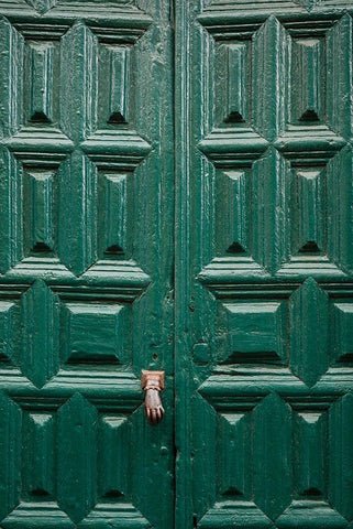 Canary Islands-Tenerife Island-San Cristobal de La Laguna-Convento de San Agustin convent White Modern Wood Framed Art Print with Double Matting by Bibikow, Walter