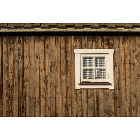 Sweden-Gotland Island-Gnisvard-fishing shack Black Modern Wood Framed Art Print by Bibikow, Walter