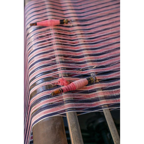 Sweden-Norrkoping-former mill town-cloth loom detail Black Modern Wood Framed Art Print with Double Matting by Bibikow, Walter