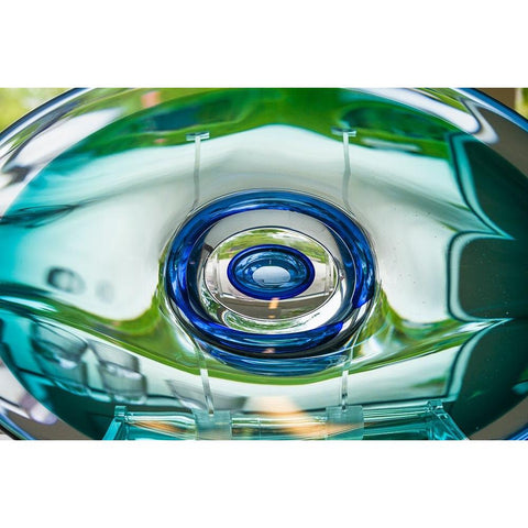 Sweden-Glasriket-Kingdom of Glass historical glass making region-Kosta-factory made glassware for s Black Modern Wood Framed Art Print by Bibikow, Walter