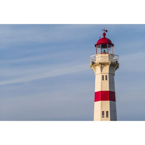 Sweden-Scania-Malmo-Inre Hamnen inner harbor-lighthouse Gold Ornate Wood Framed Art Print with Double Matting by Bibikow, Walter