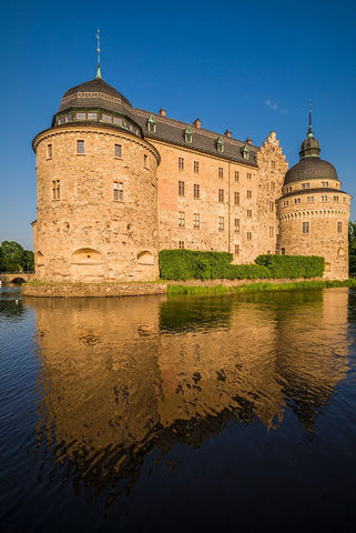 Sweden-Narke-Orebro-Orebro Castle-exterior White Modern Wood Framed Art Print with Double Matting by Bibikow, Walter