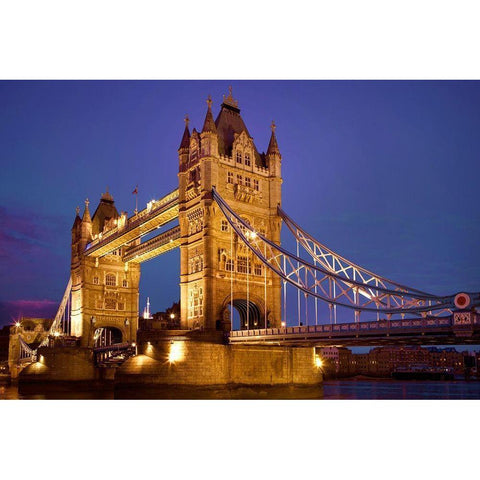 England-London The Tower Bridge Black Modern Wood Framed Art Print by Jaynes Gallery