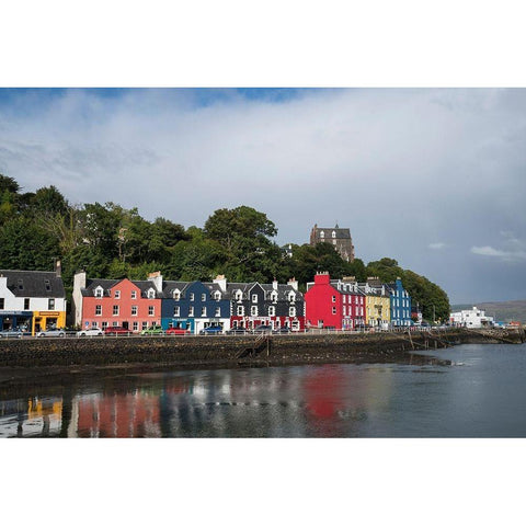 Scotland Tobermory-Isle of Mull Black Modern Wood Framed Art Print with Double Matting by Tharp, Brenda
