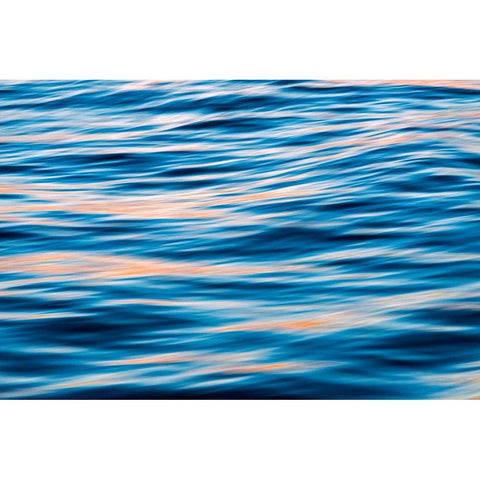 Ocean waves at sunset-Greenland Black Modern Wood Framed Art Print by Su, Keren