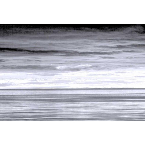 Washington Sunrise on Strait of Juan de Fuca Black Modern Wood Framed Art Print by Paulson, Don