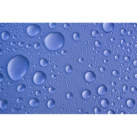 Close-up of frozen water drops Black Modern Wood Framed Art Print with Double Matting by Paulson, Don