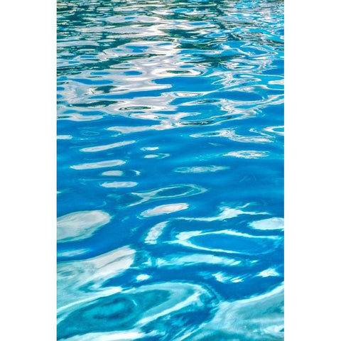 Abstract reflection on water ripples Black Modern Wood Framed Art Print by Engelbrecht, Lisa S.