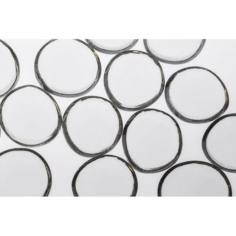 Clear Glass Pebbles with light Black Modern Wood Framed Art Print by Beraldo, Zandina Muench