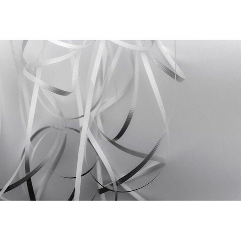 Ribbon and Light Patterns Black Modern Wood Framed Art Print by Beraldo, Zandina Muench