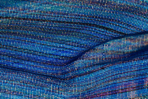 Colorful fabric detail White Modern Wood Framed Art Print with Double Matting by Muench, Zandria