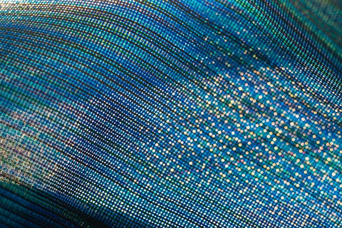 Colorful fabric detail White Modern Wood Framed Art Print with Double Matting by Muench, Zandria