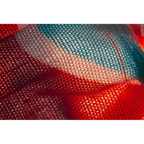 Colorful fabric detail Black Modern Wood Framed Art Print by Muench, Zandria