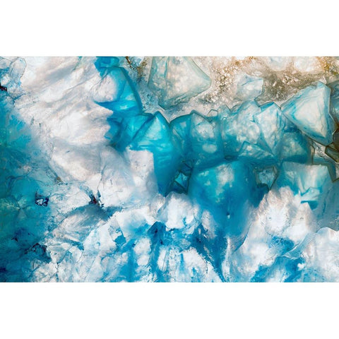 Sliced rock crystals Black Modern Wood Framed Art Print with Double Matting by Muench, Zandria