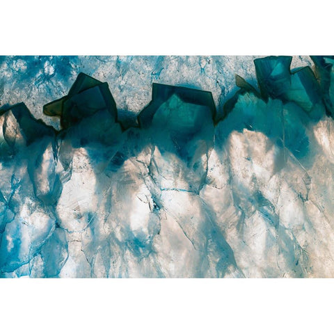 Sliced rock crystals Black Modern Wood Framed Art Print with Double Matting by Muench, Zandria