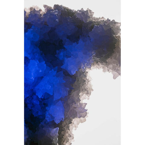 Quartz crystals Black Modern Wood Framed Art Print by Muench, Zandria