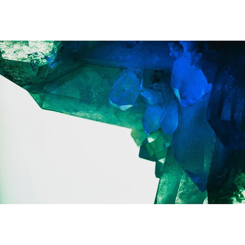 Quartz crystals Black Modern Wood Framed Art Print by Muench, Zandria