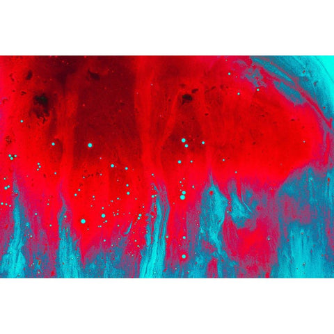 Paint-oil and water Black Modern Wood Framed Art Print with Double Matting by Muench, Zandria