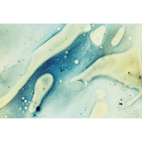 Paint-oil and water Black Modern Wood Framed Art Print with Double Matting by Muench, Zandria