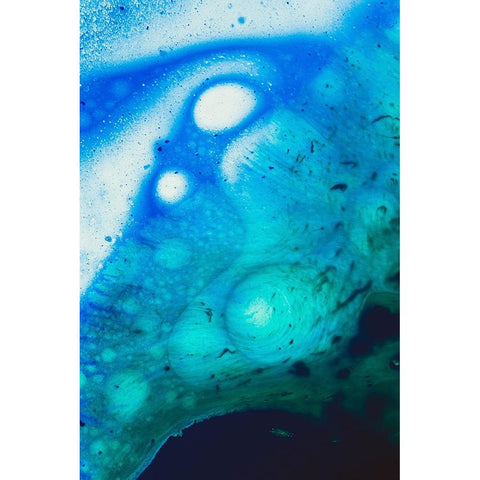 Paint-oil and water Black Modern Wood Framed Art Print with Double Matting by Muench, Zandria