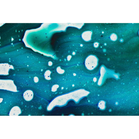 Paint-oil and water White Modern Wood Framed Art Print by Muench, Zandria