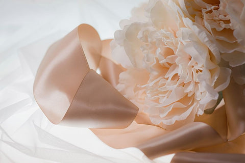 Flowers and light White Modern Wood Framed Art Print with Double Matting by Muench, Zandria