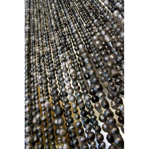 French Polynesia, Bora Bora Curtain of pearls Gold Ornate Wood Framed Art Print with Double Matting by Kaveney, Wendy