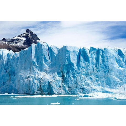 Argentina-Santa Cruz Los Glaciares National Park White Modern Wood Framed Art Print by Molinari, Michele