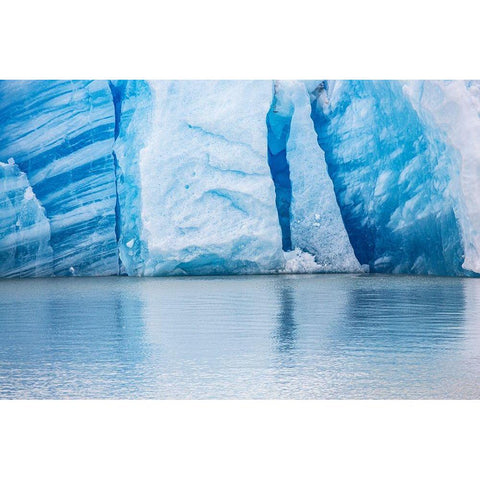 Located within the Parc Nacional Torres del Paine is the Grey Glacier Gold Ornate Wood Framed Art Print with Double Matting by Ostrowitz, Mallorie