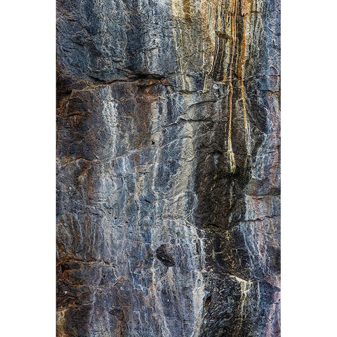 Pattern in rock cliffs of Genovesa Island-Galapagos Islands-Ecuador Black Modern Wood Framed Art Print with Double Matting by Jones, Adam