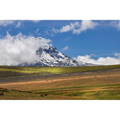 Antisana volcano-Antisana National Park-Ecuador Black Modern Wood Framed Art Print with Double Matting by Jones, Adam