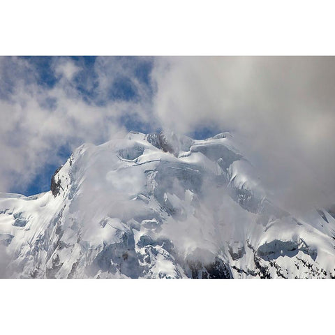 Antisana volcano-Antisana National Park-Ecuador White Modern Wood Framed Art Print by Jones, Adam