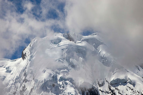 Antisana volcano-Antisana National Park-Ecuador White Modern Wood Framed Art Print with Double Matting by Jones, Adam