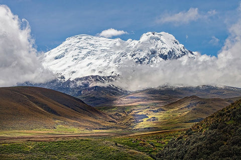 Antisana volcano-Antisana National Park-Ecuador Black Ornate Wood Framed Art Print with Double Matting by Jones, Adam