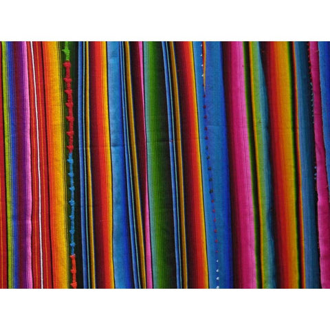 Guatemala, Colorful fabric Gold Ornate Wood Framed Art Print with Double Matting by Kirkland, Dennis