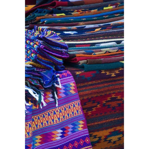 Mexico, San Miguel de Allende, Rugs for Sale Black Modern Wood Framed Art Print by Rotenberg, Nancy
