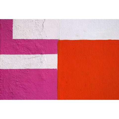 Mexico, Puerto Vallarta Colorful wall pattern Black Modern Wood Framed Art Print by Ross, Nancy ,  Steve