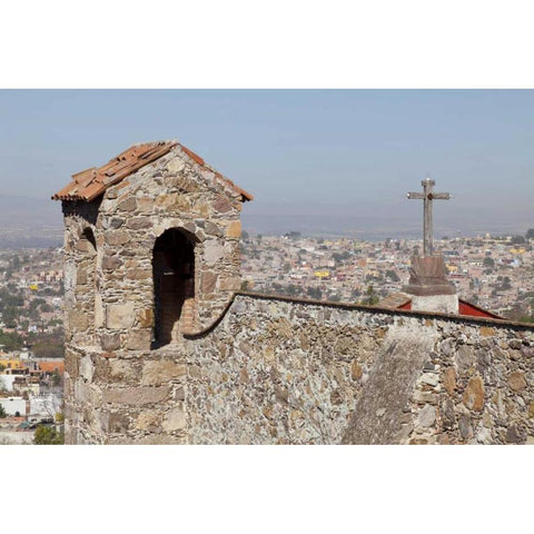 Mexico, San Miguel de Allende View of the city Black Modern Wood Framed Art Print with Double Matting by Paulson, Don