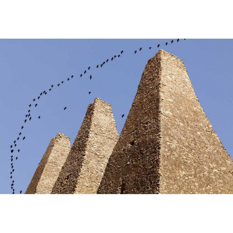 Mexico, Mineral de Pozos Santa Brigida Mine oven White Modern Wood Framed Art Print by Paulson, Don